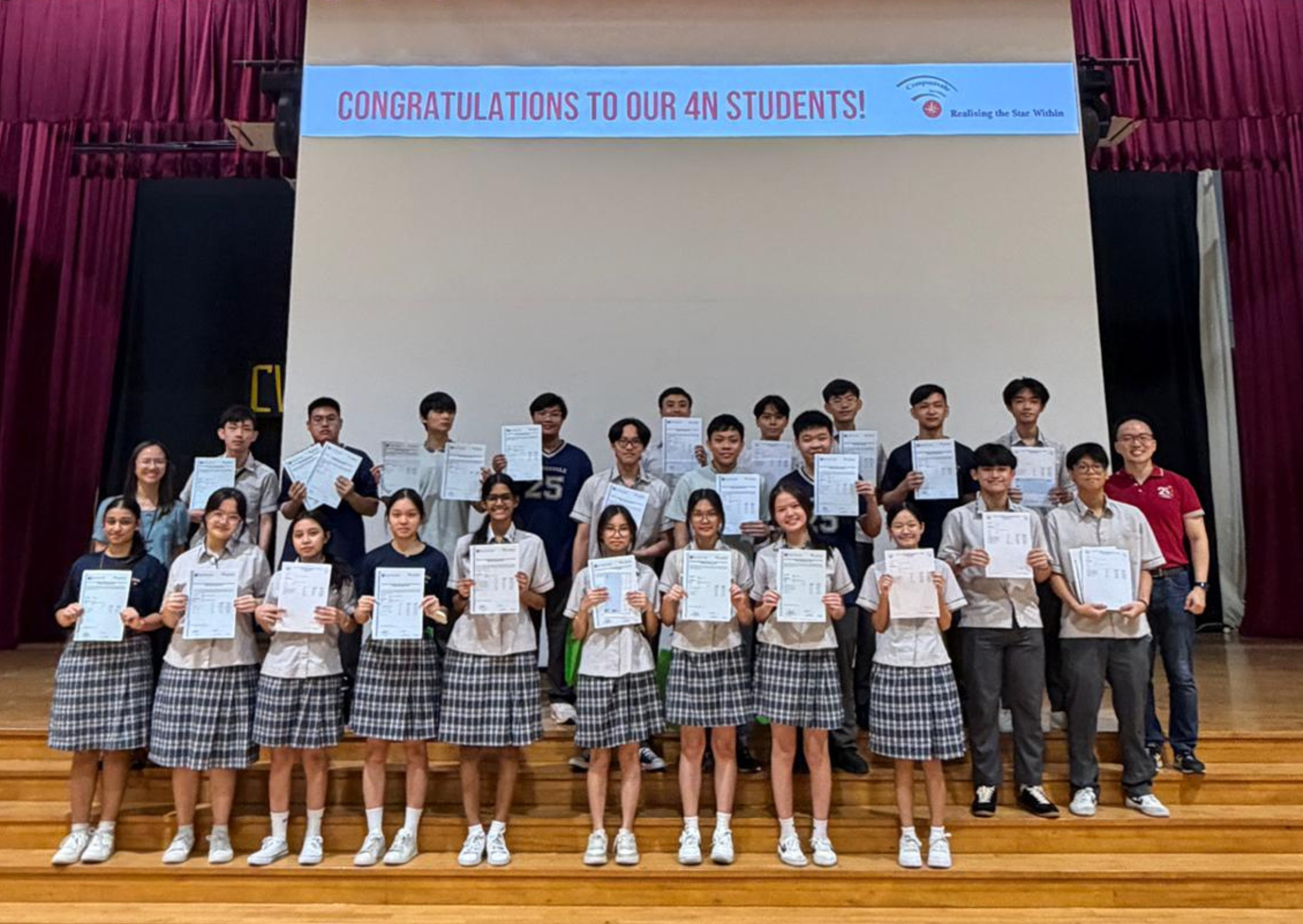 Students holding NLevel Result